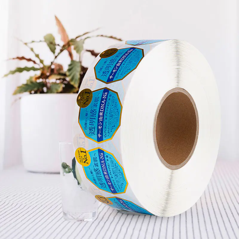 방수 내유성 미용 자체 접착 스티커 라벨