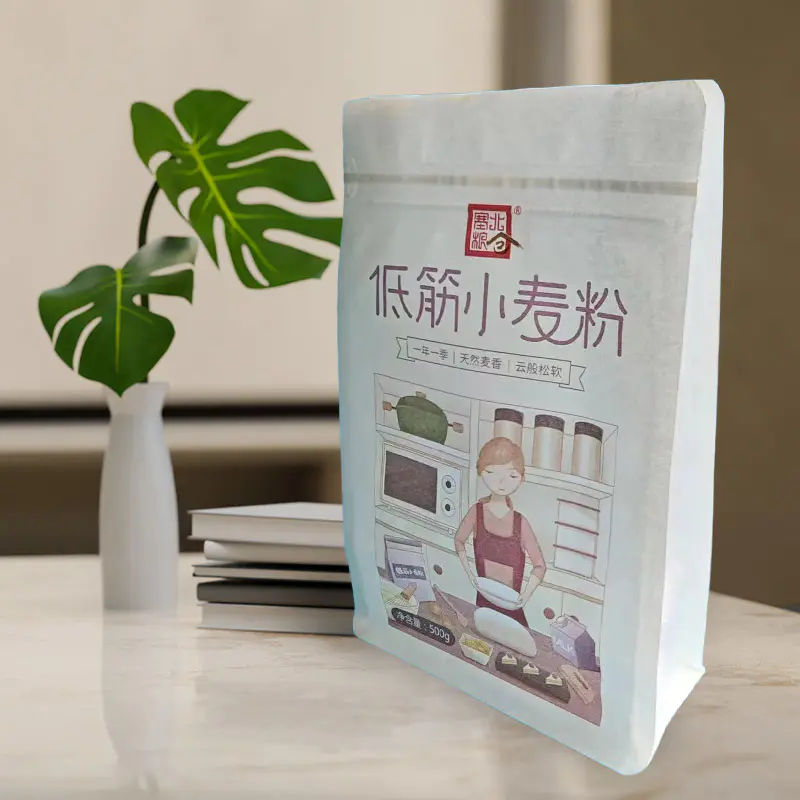 견고하고 내구성이 뛰어나며 통기성이 있고 찢어지지 않는 분해 가능한 크래프트 종이 파우치 견고하고 내구성이 뛰어나며 통기성이 있고 찢어지지 않는 분해 가능한 크래프트 종이 파우치